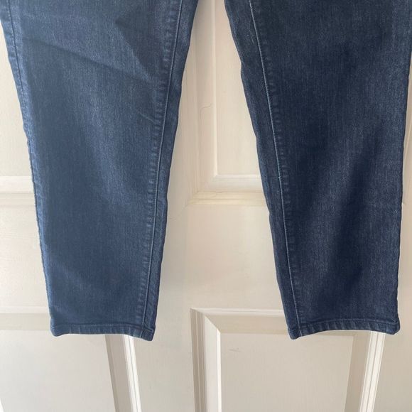 Ann Taylor LOFT Modern Crop Jeans Dark Blue Wash Denim Pants Women Waist Size 31 - Picture 3 of 12